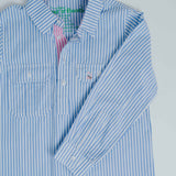 Kids U-Blue Stripe/Pink Stripe Trim