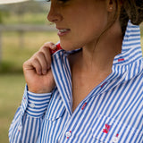 Ladies Cleland - Cobalt Stripe