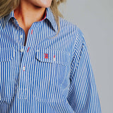 Ladies Cleland - Navy Stripe