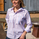 Ladies Cleland - Pink / Blue Stripe