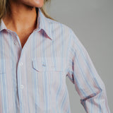 Ladies Cleland - Pink / Blue Stripe