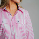 Ladies Cleland - Pink Stripe