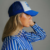 Mesh Trucker Cap - Blue