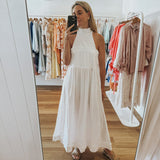Northshore Dress - White Poplin