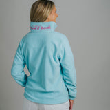 Polar Fleece - Aqua/Hot Pink