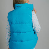 Reversible Vest - Aqua/Chocolate