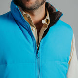 Reversible Vest - Aqua/Chocolate