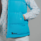Reversible Vest - Aqua/Chocolate