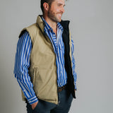 Reversible Vest - Black/Beige