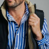 Reversible Vest - Black/Beige