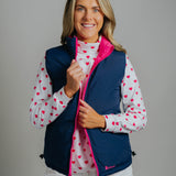 Reversible Vest - Fuchsia/Navy