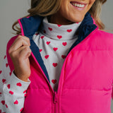Reversible Vest - Fuchsia/Navy