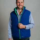 Reversible Vest - Green/Cobalt