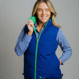Reversible Vest - Green/Cobalt