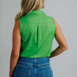 Sleeveless Clover Work Shirt