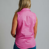 Sleeveless Rose Work Shirt