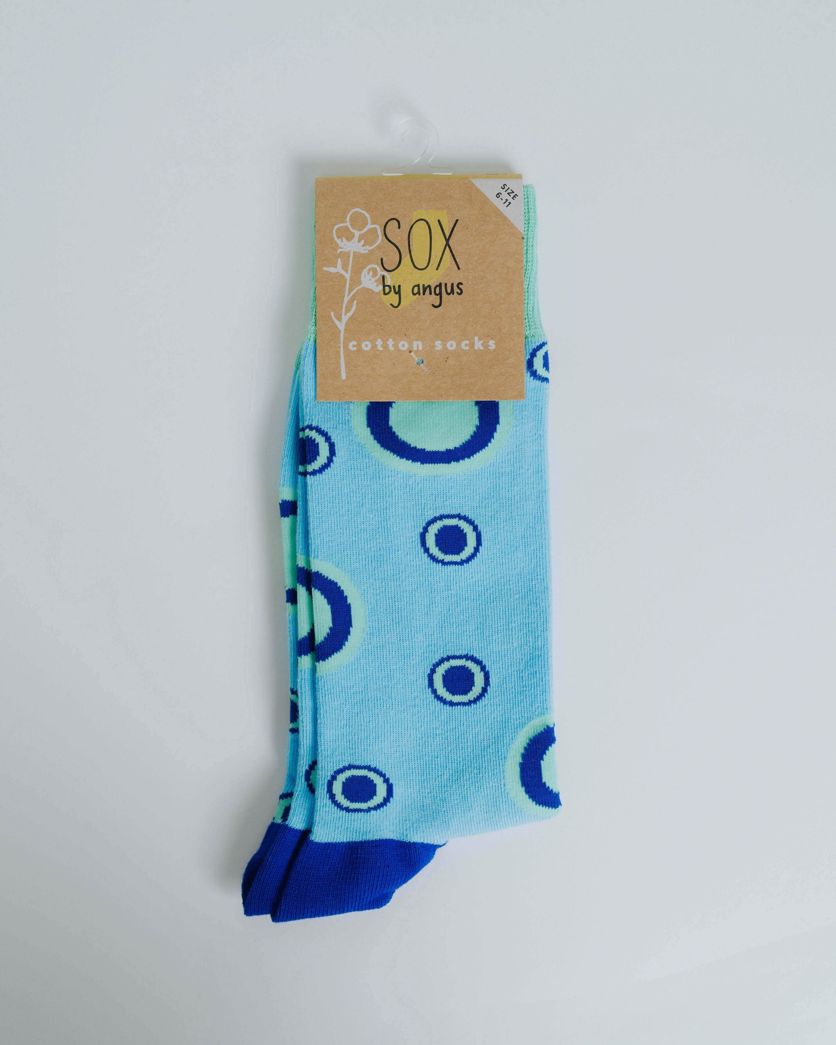 Socks - Blue Circles