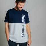 T-shirt - Navy/White Block