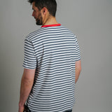 T-shirt - Navy/White Stripe