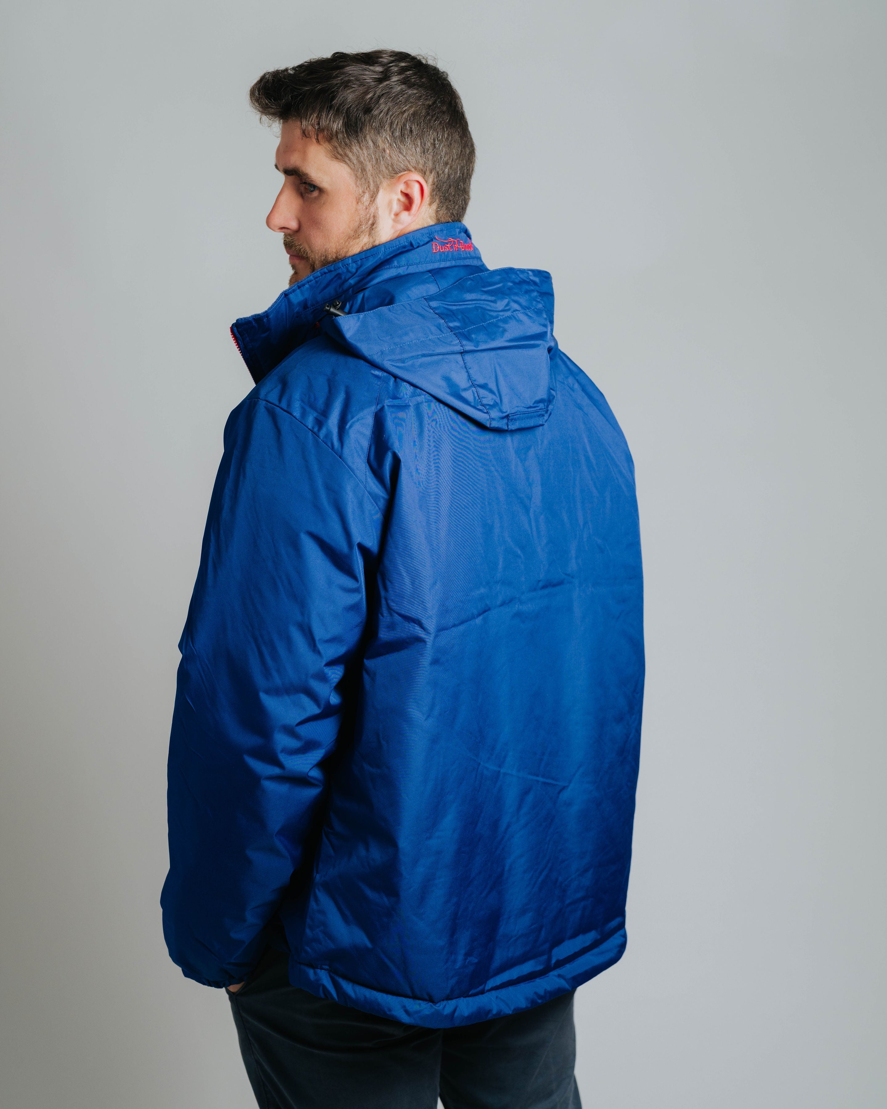 Unisex Coat - Cobalt/Red