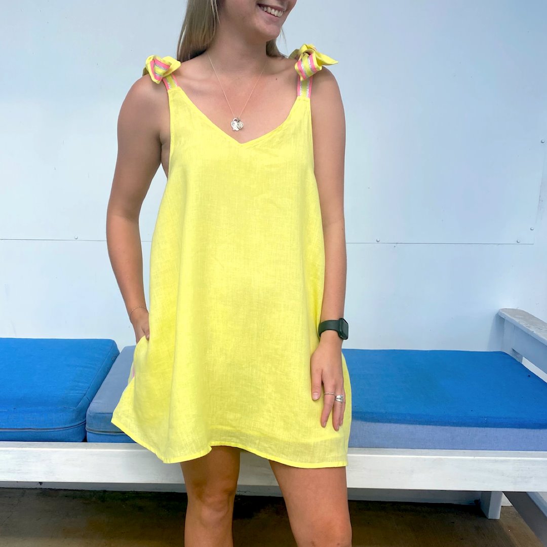 Topshop on sale lemon dress