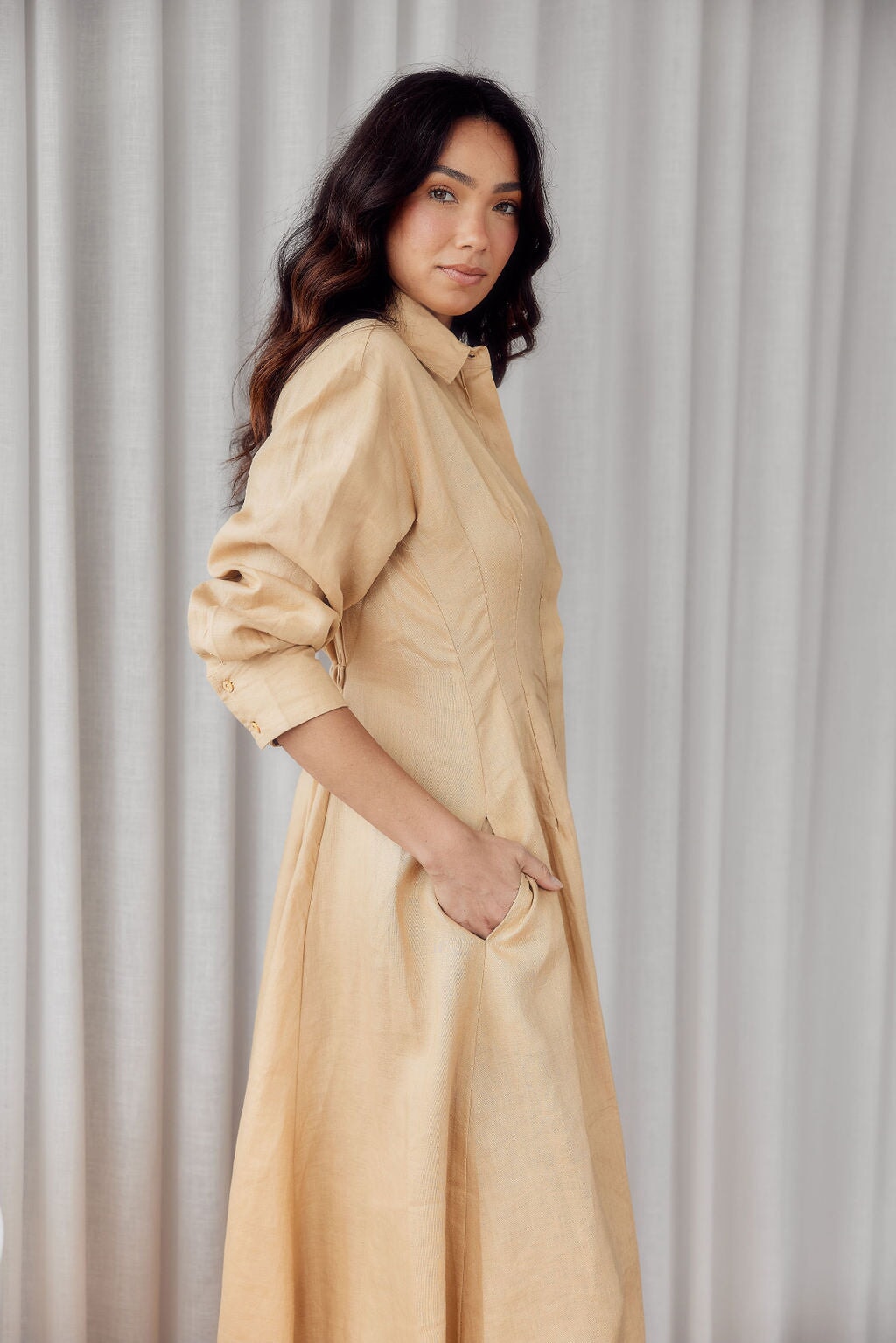 Emma Dress - Navy