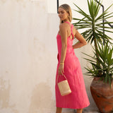 Goldie Dress - Raspberry