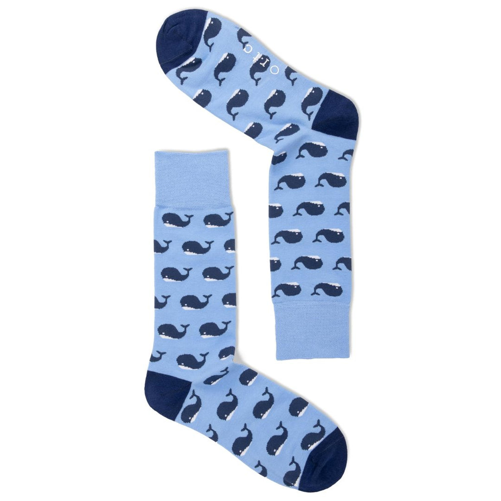 Pale Blue Whales - Socks