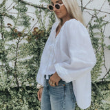 Sammie Smock - White Linen