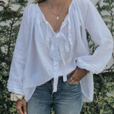Sammie Smock - White Linen