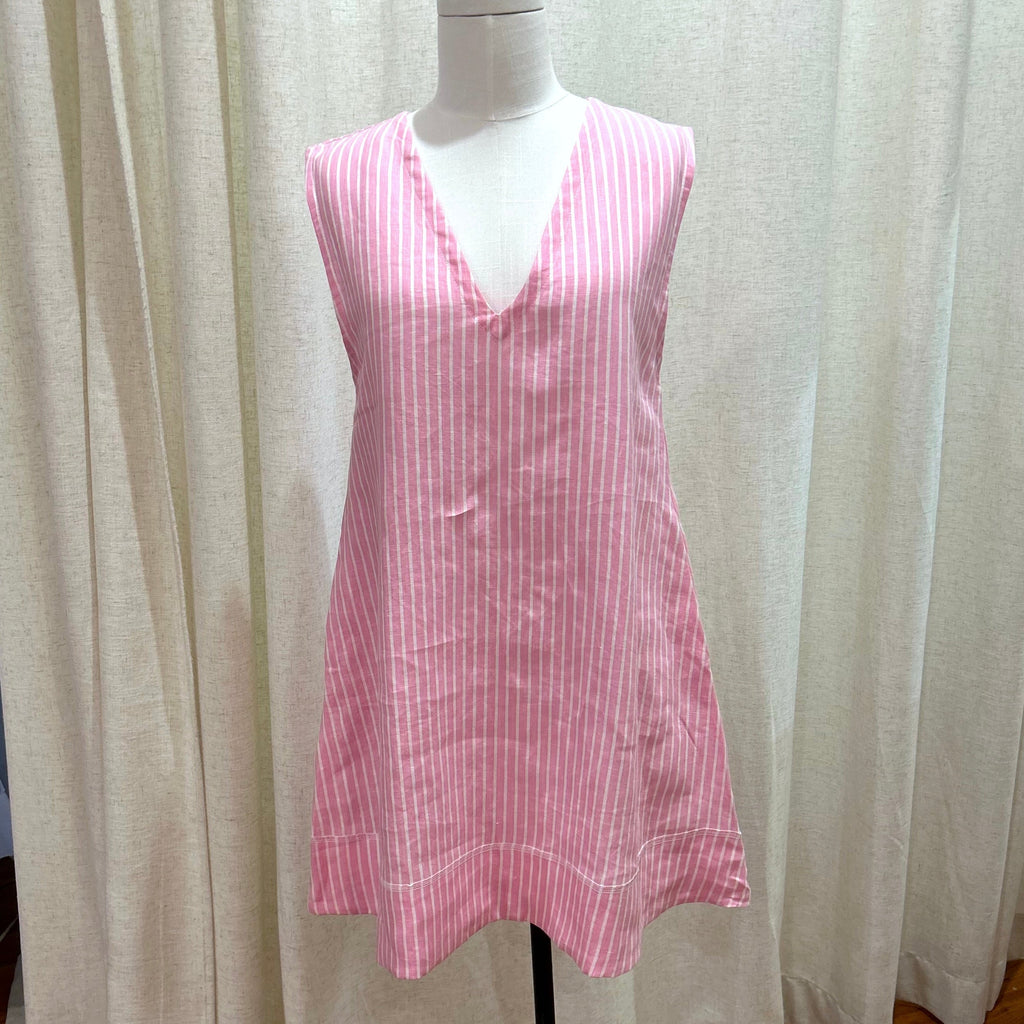 Bailey Dress - Pink Stripe