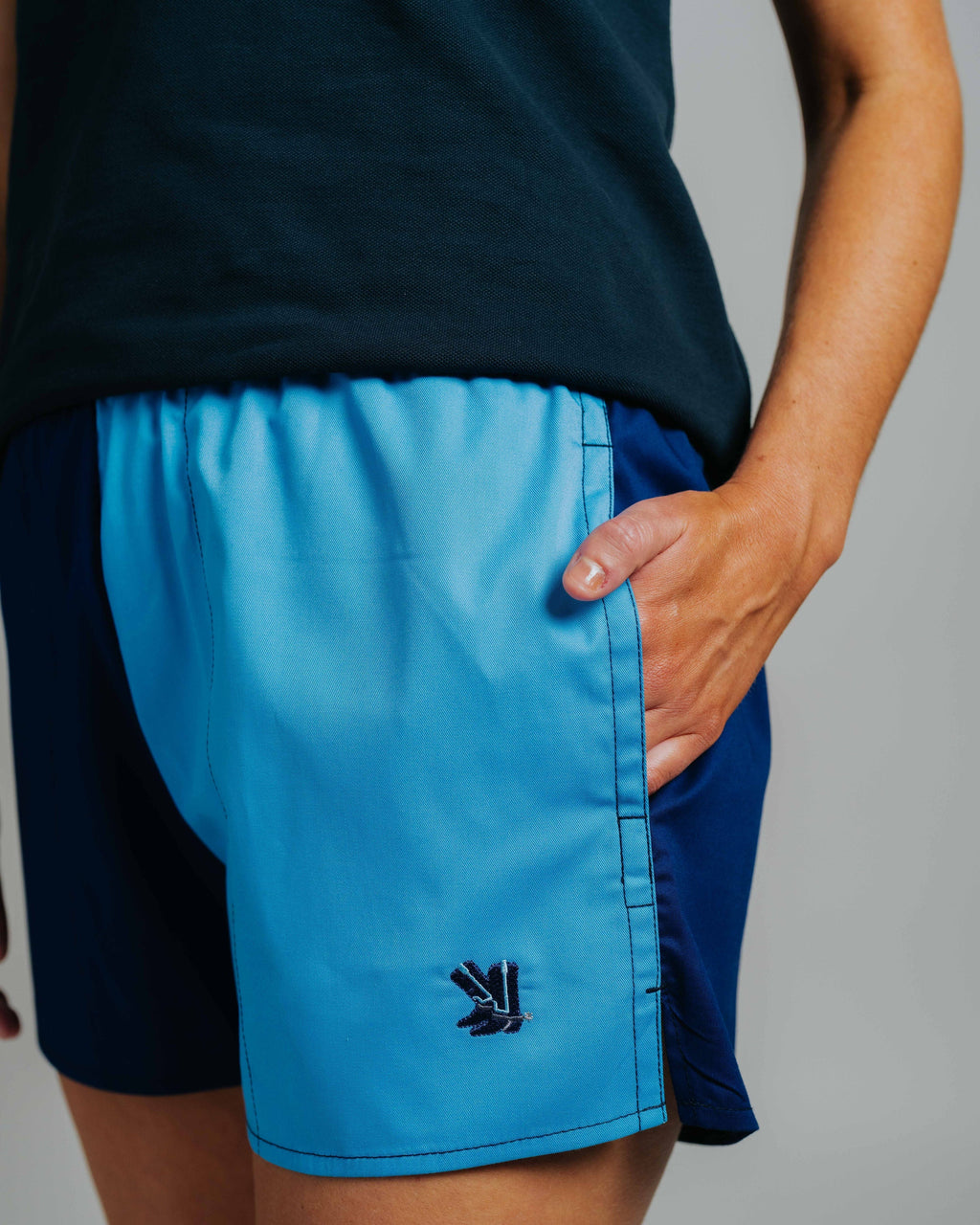 Blackjack Shorts - Aqua/Navy