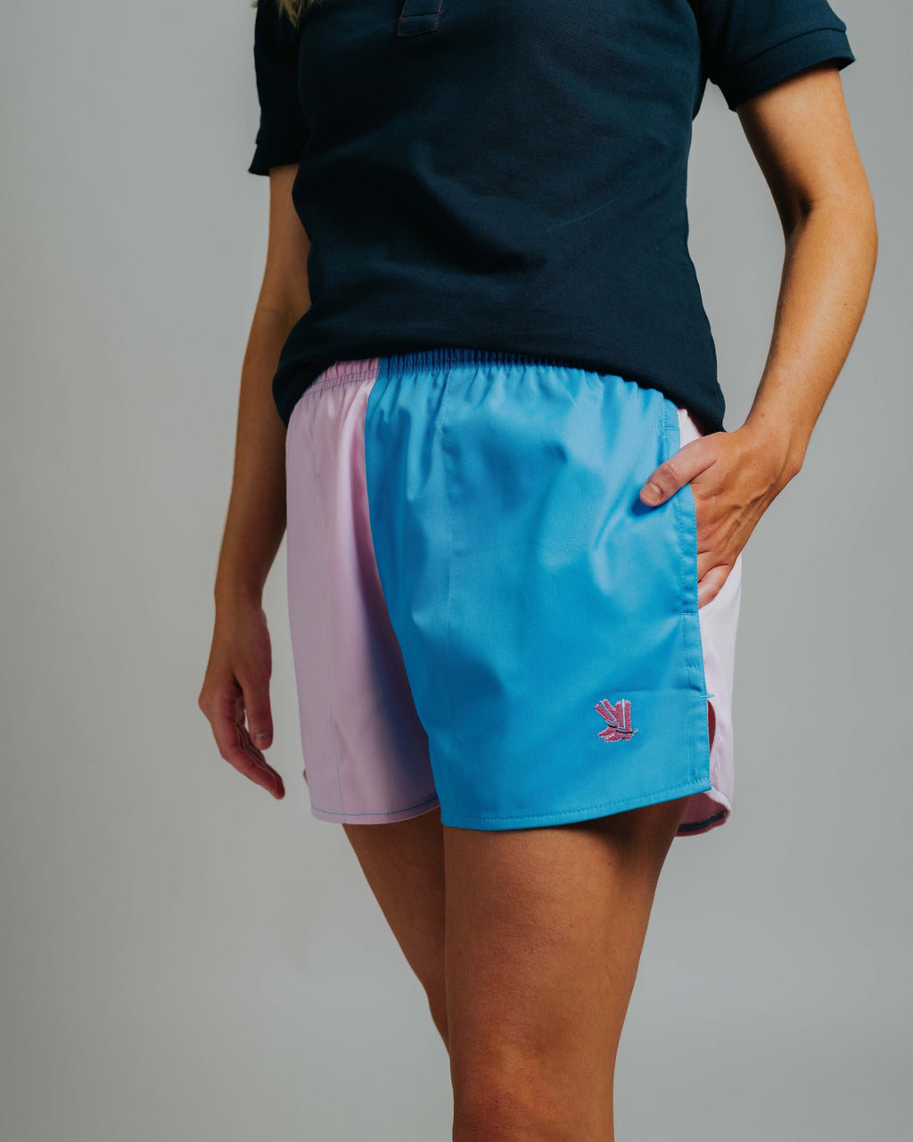Blackjack Shorts - Aqua/Pink