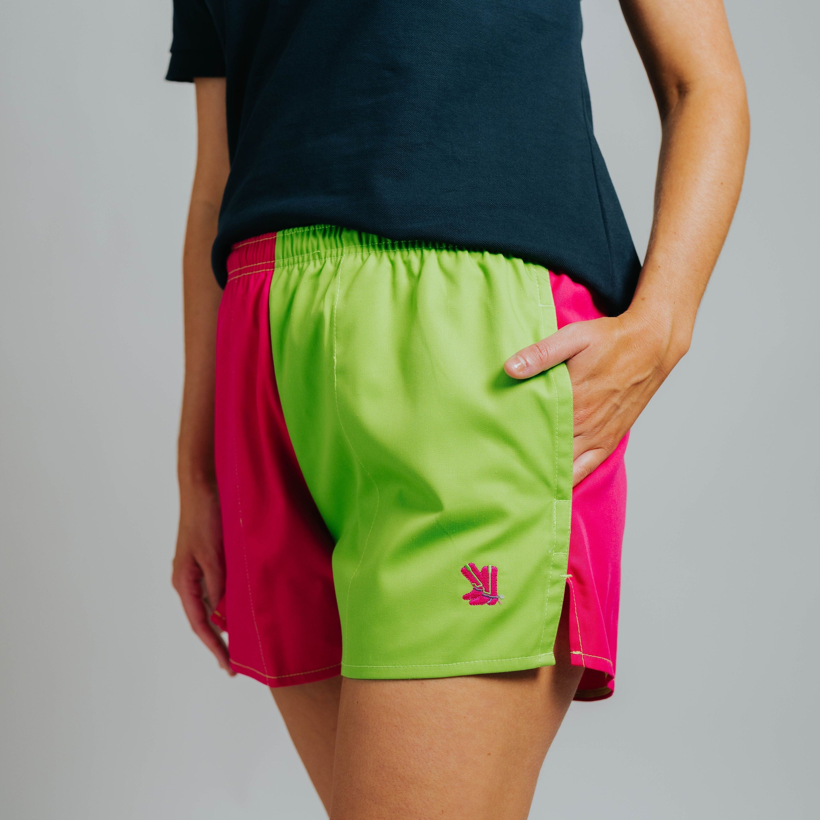 Blackjack Shorts - Fuchsia/Lime