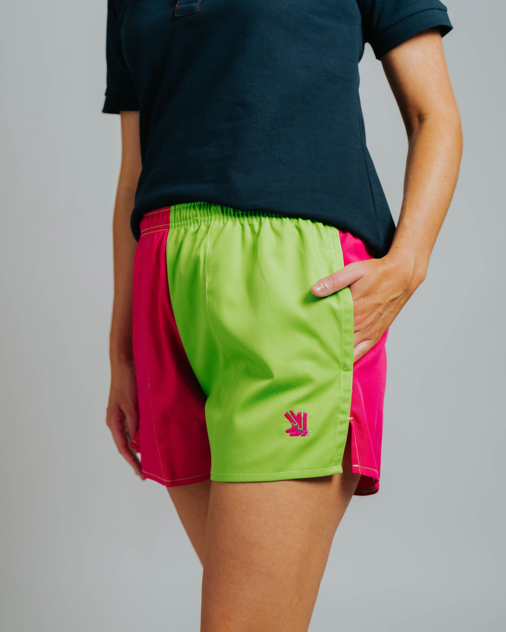 Blackjack Shorts - Fuchsia/Lime
