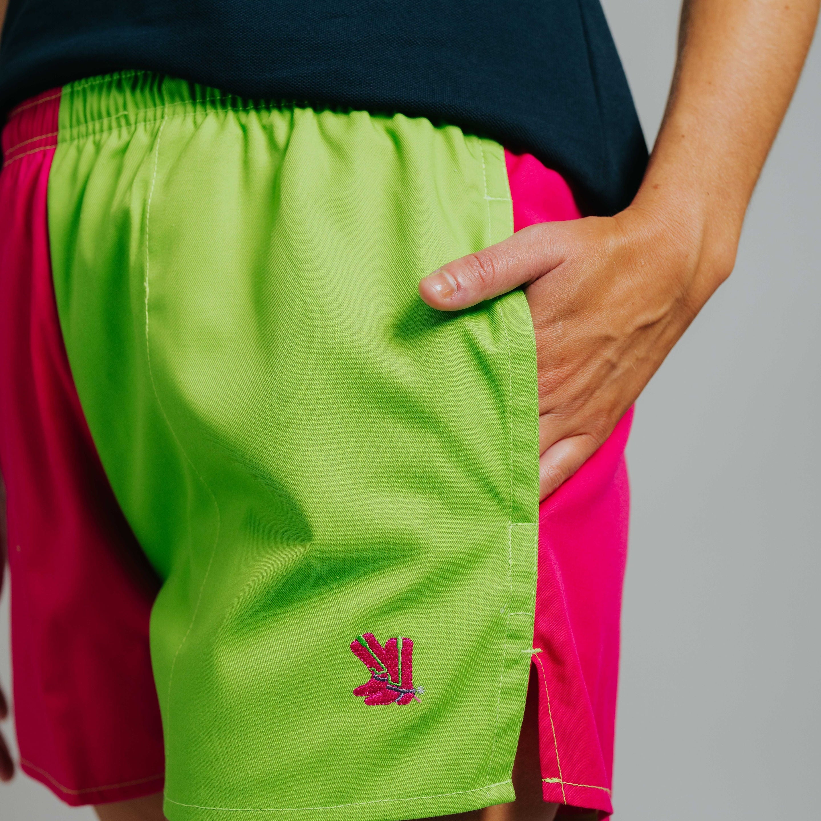 Blackjack Shorts - Fuchsia/Lime