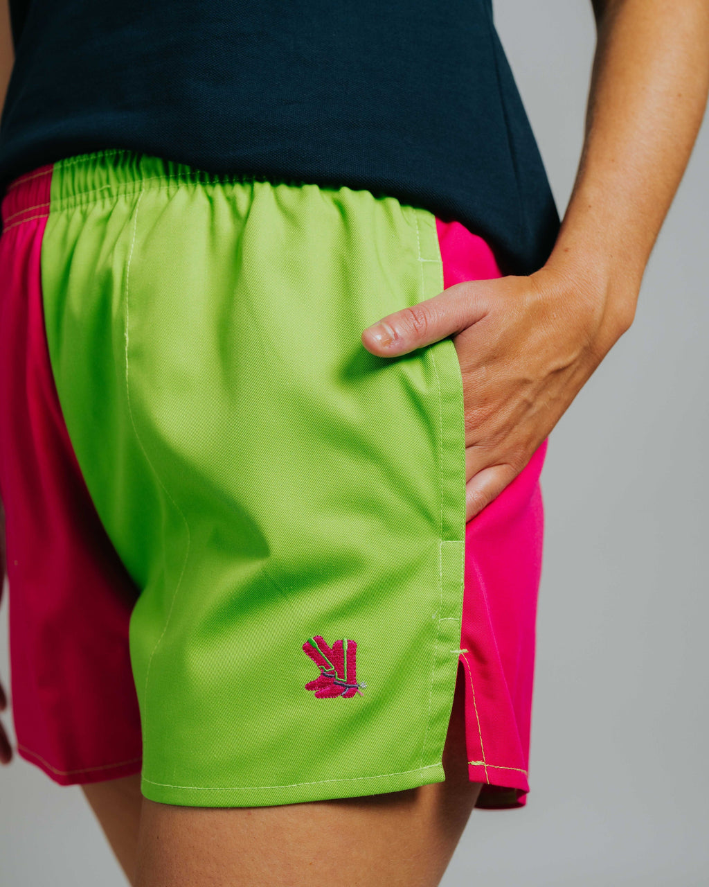 Blackjack Shorts - Fuchsia/Lime
