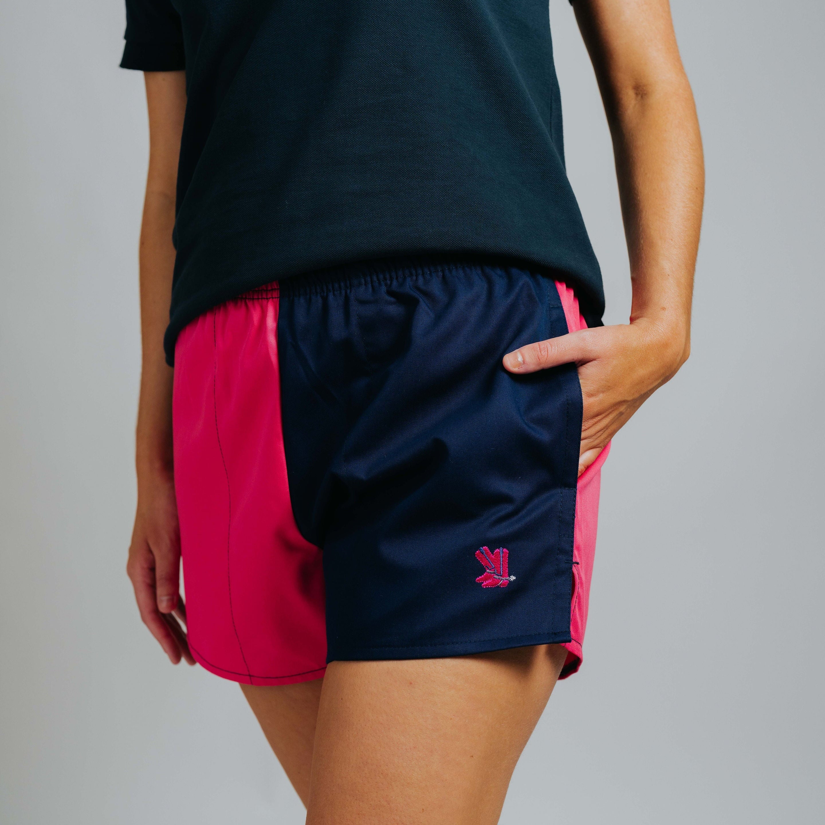 Blackjack Shorts - Fuchsia/Navy
