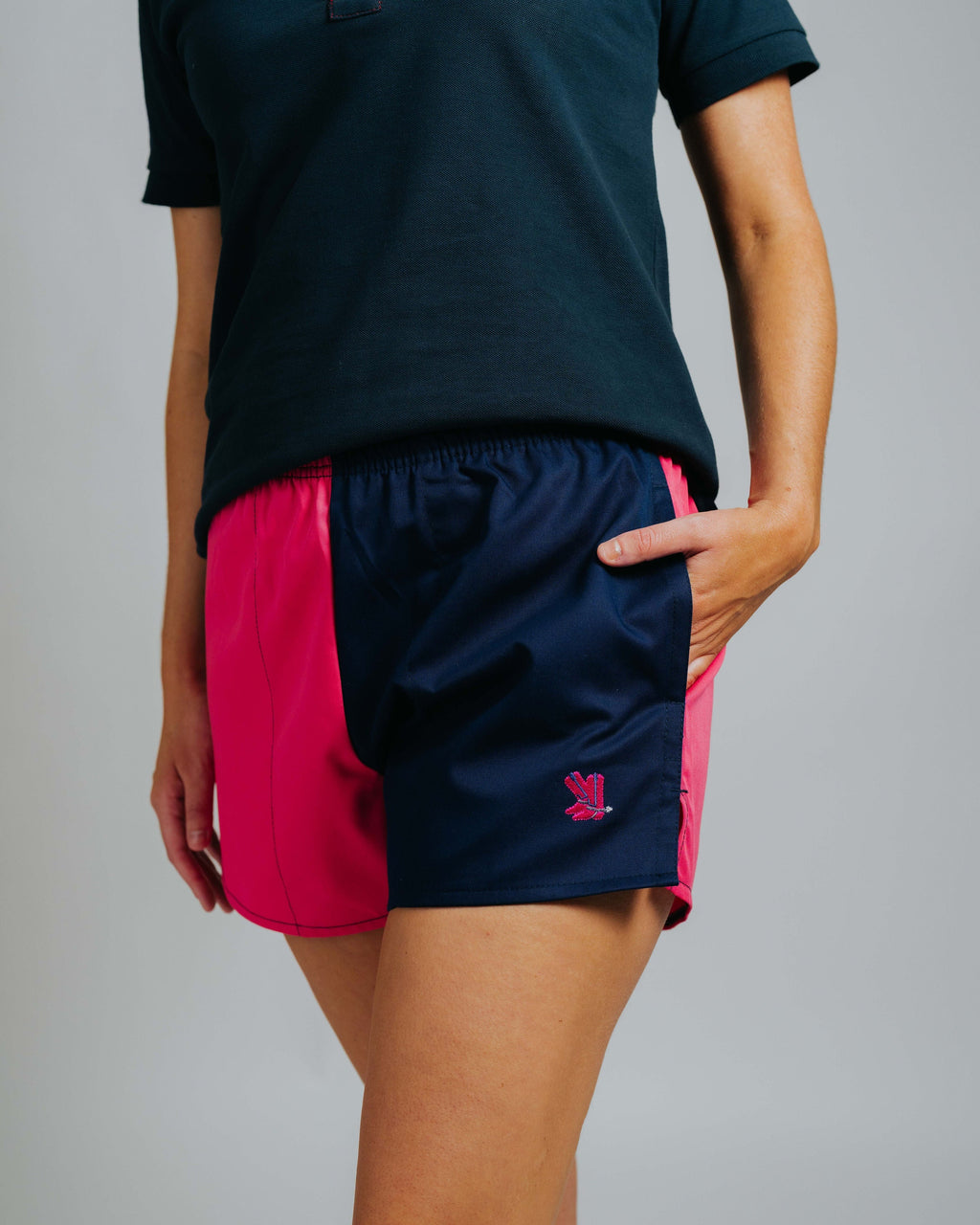 Blackjack Shorts - Fuchsia/Navy