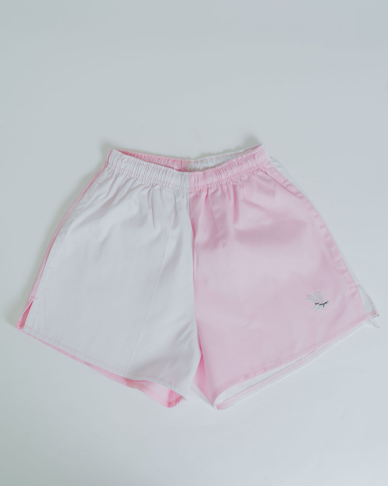 Blackjack Shorts - Pale Pink/White