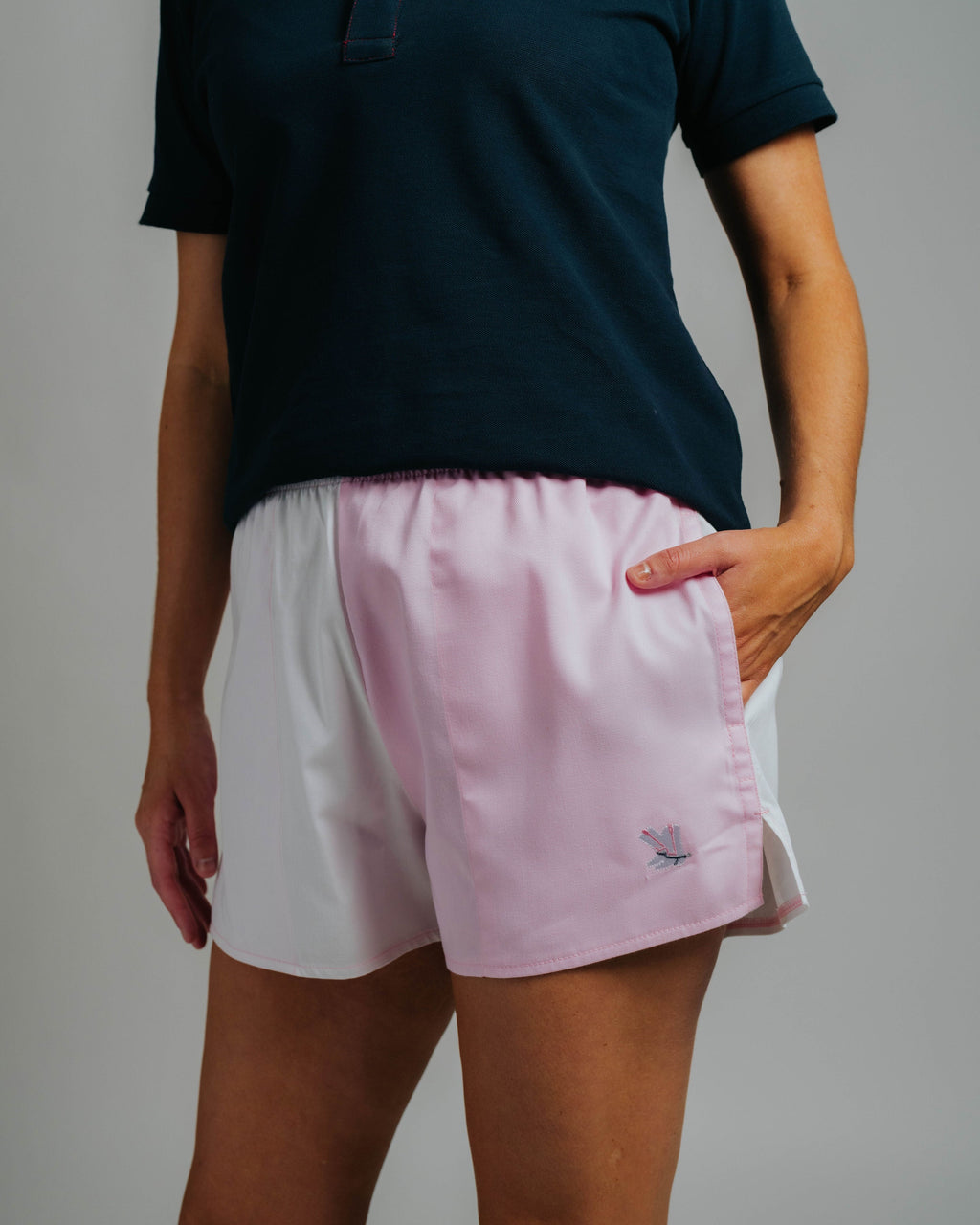 Blackjack Shorts - Pale Pink/White