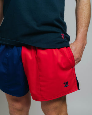 Blackjack Shorts - Red/Navy