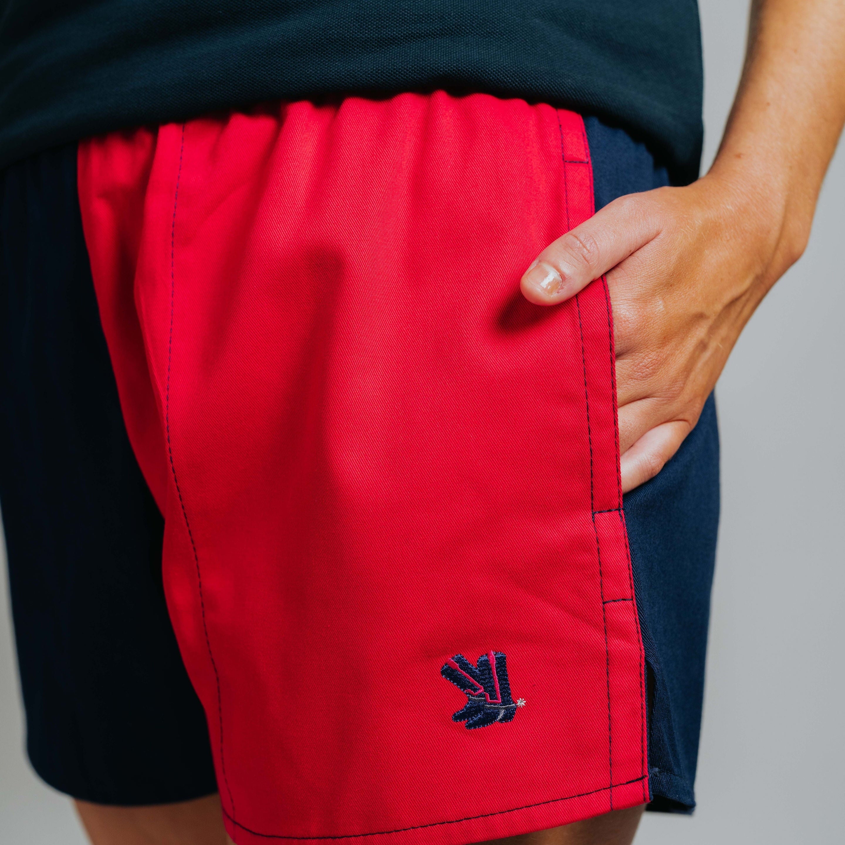 Blackjack Shorts - Red/Navy