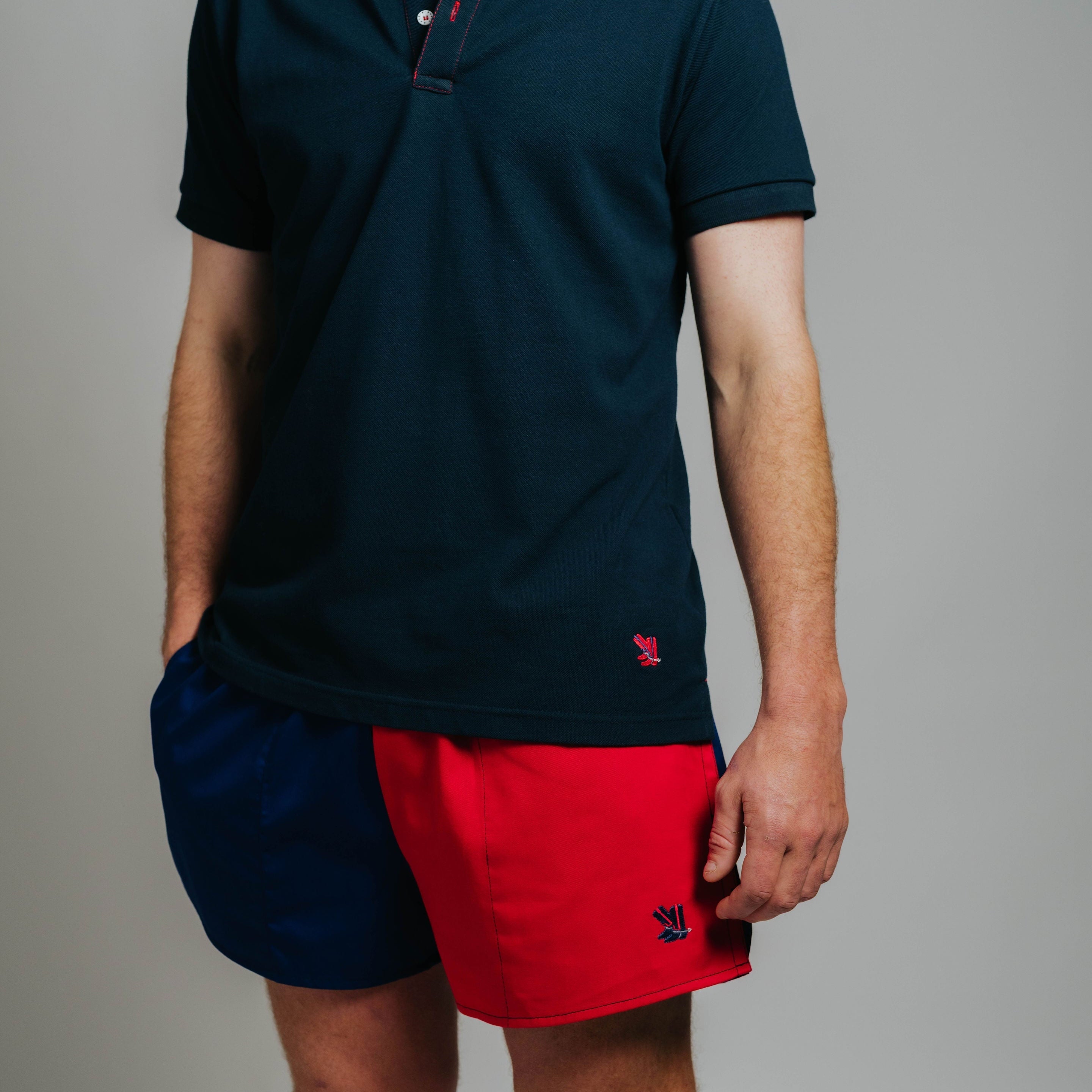 Blackjack Shorts - Red/Navy