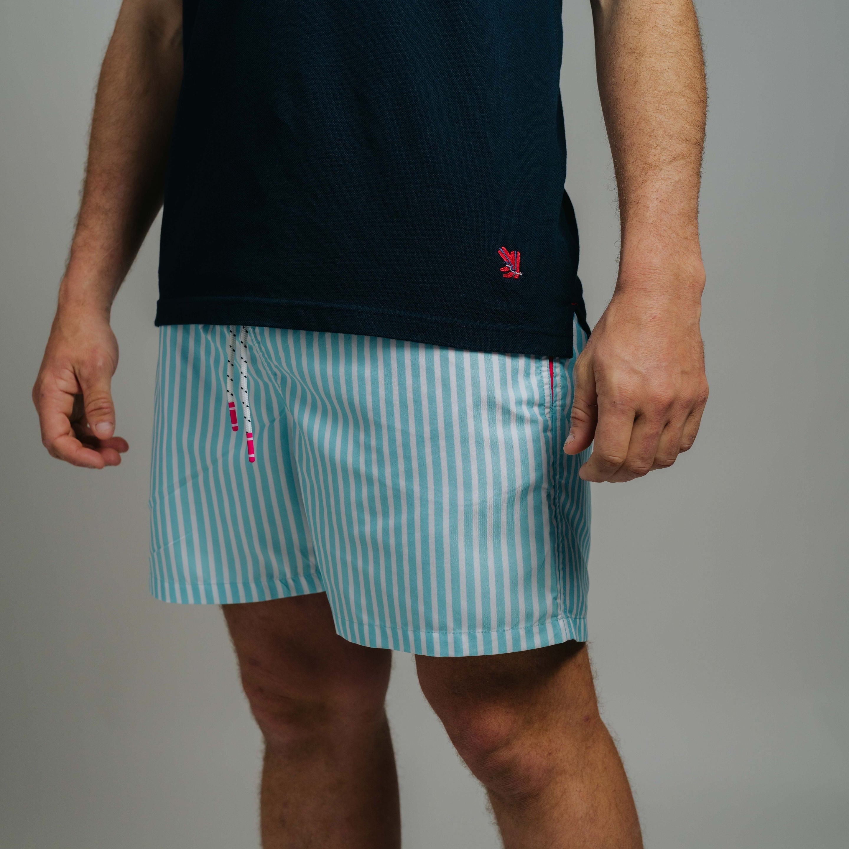 Board Shorts - Aqua Stripe