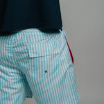 Board Shorts - Aqua Stripe