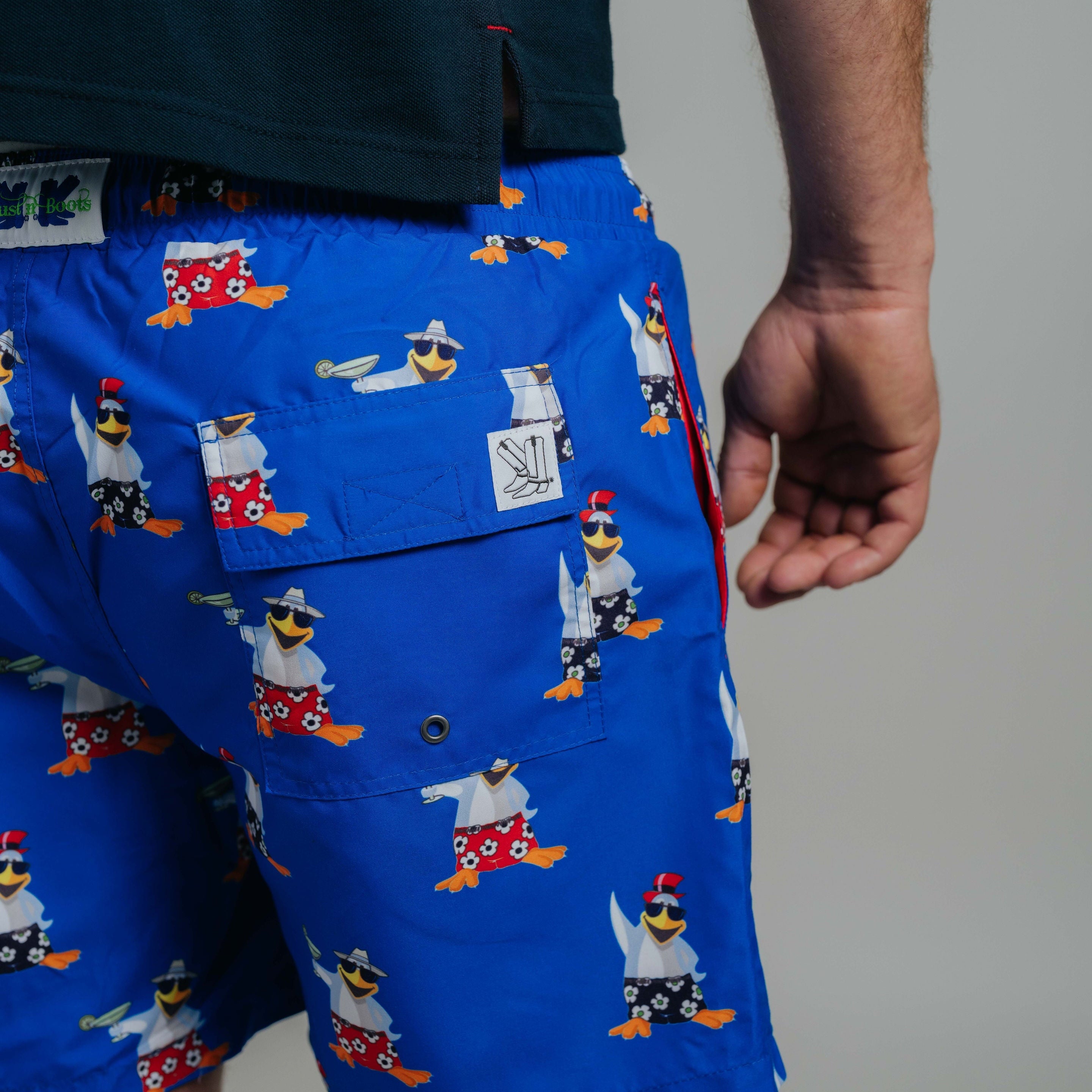 Board Shorts - Cocktail Penguin