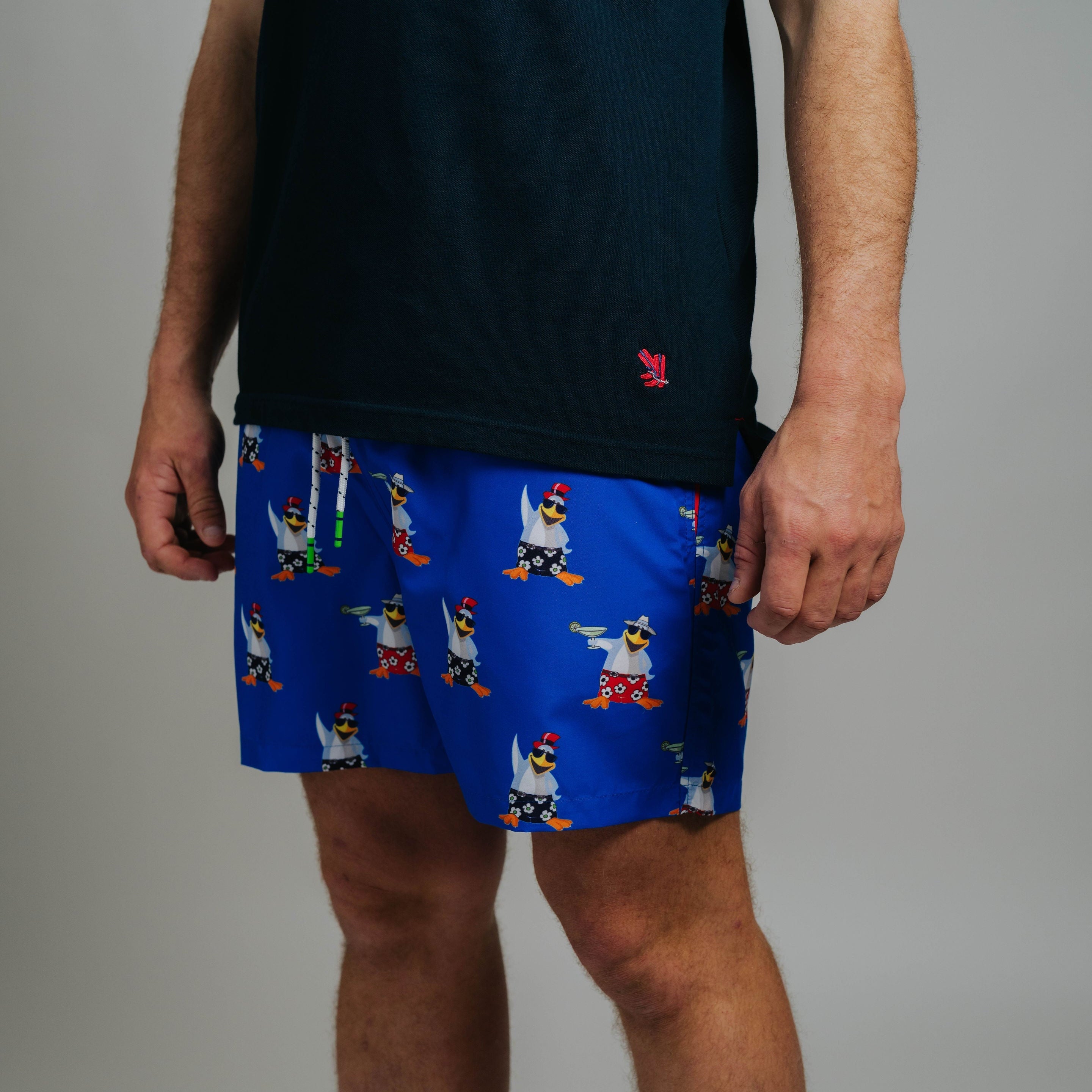 Board Shorts - Cocktail Penguin
