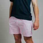 Board Shorts - Pink Check