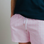 Board Shorts - Pink Check
